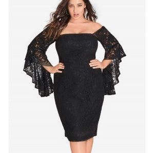City Chic Black Mystic dress XS (14)